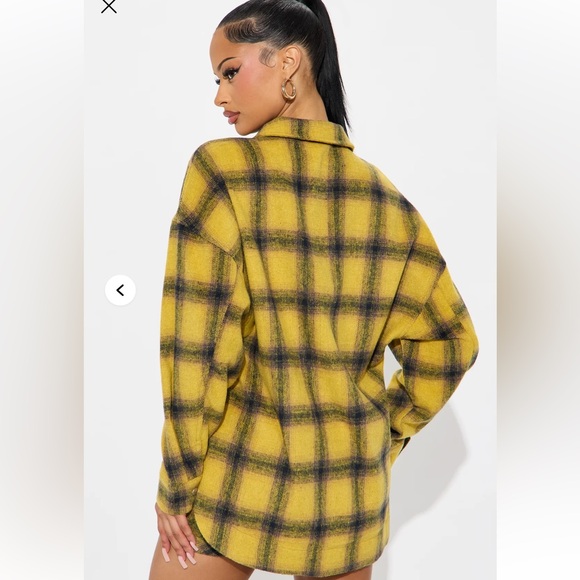 Fashion Nova Preppy Princess Plaid Skirt Set - Yellow/combo - Picture 4 of 5